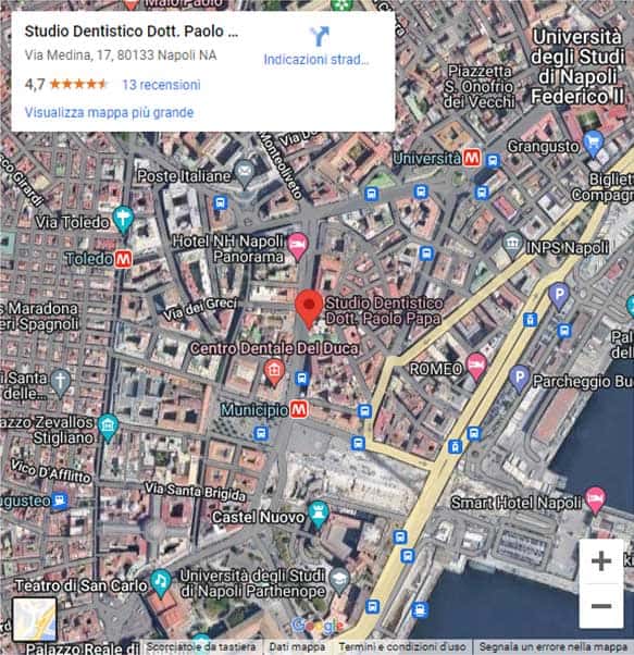 Studio Dentistico Dott. Paolo Papa a Napoli: dome siamo
